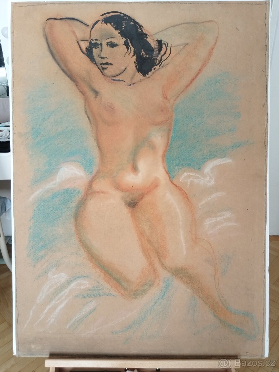 obraz NÁDHERNÁ KRÁSKA, AKT, 104x74cm, Jaroslav Štika