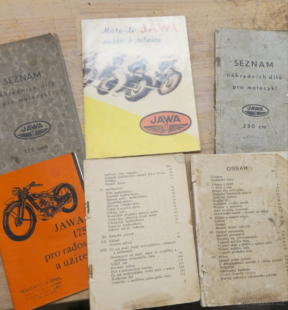 jawa special villiers reklama leták prospekt katalog