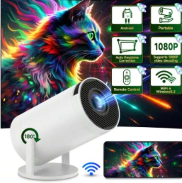 Nový android projektor včetně ovladače