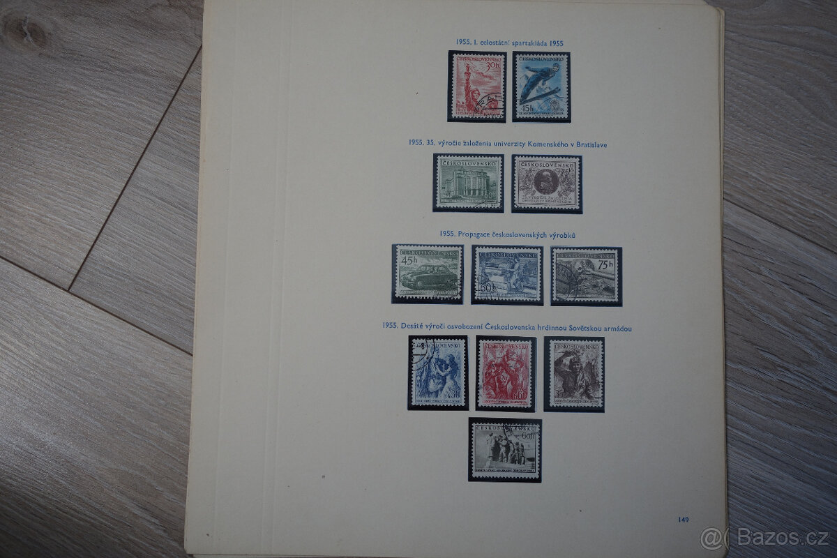 Československo 1955, sbírka stav /ʘ