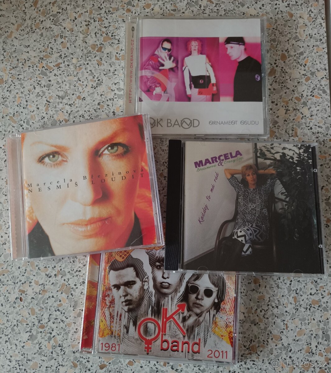 Prodám 4 x CD OK BAND & M. BŘEZINOVÁ
