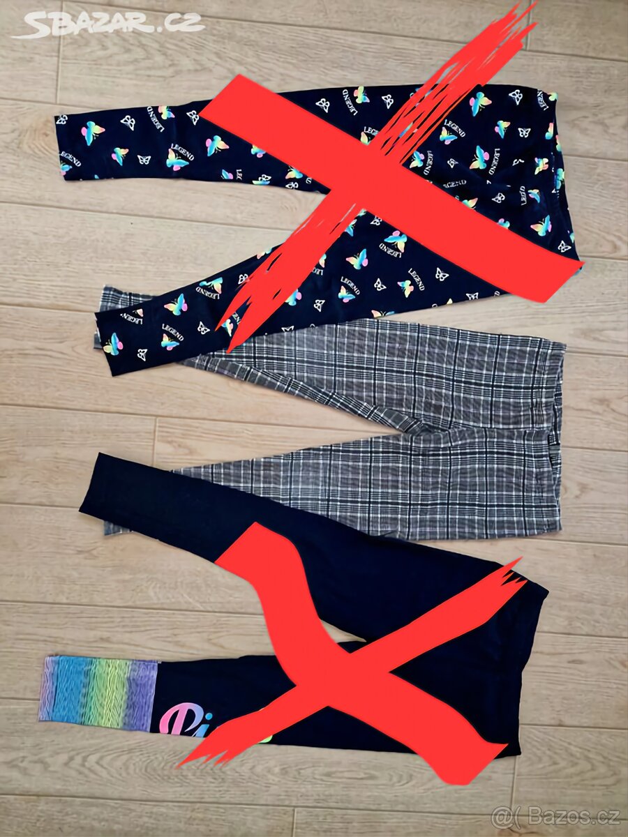 Dětské dívčí legíny / kalhoty vel.140