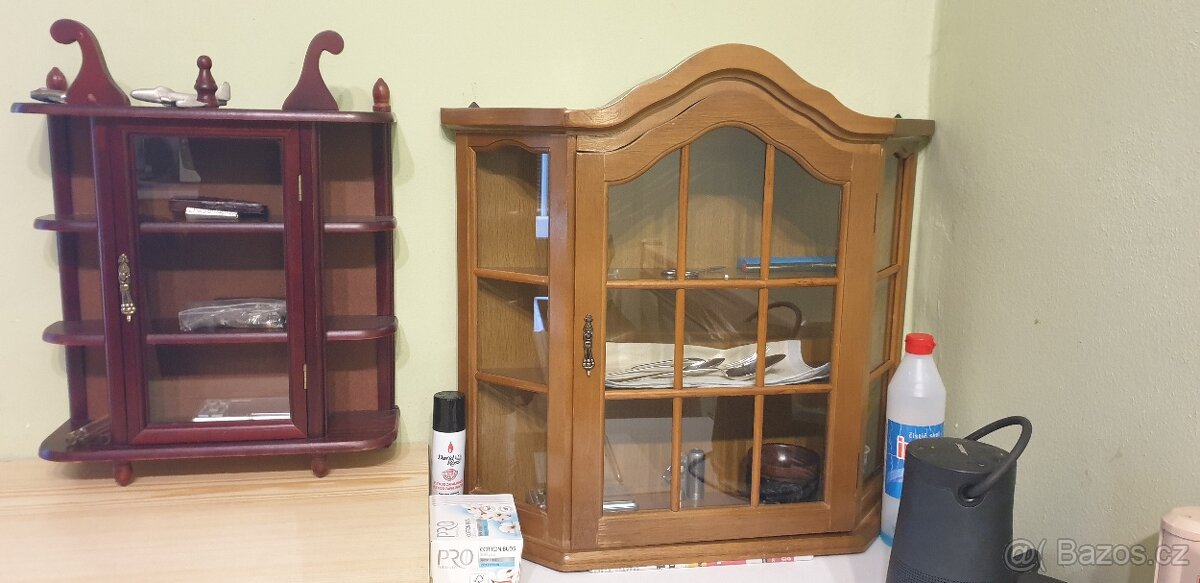 Skleník - skleněná skříňka, retro