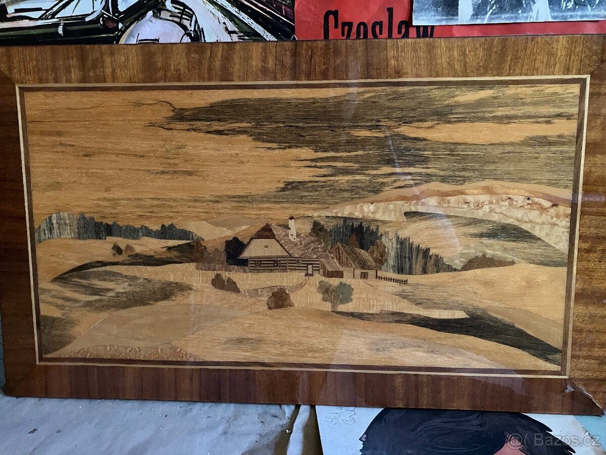 Prodám dřevěný obraz