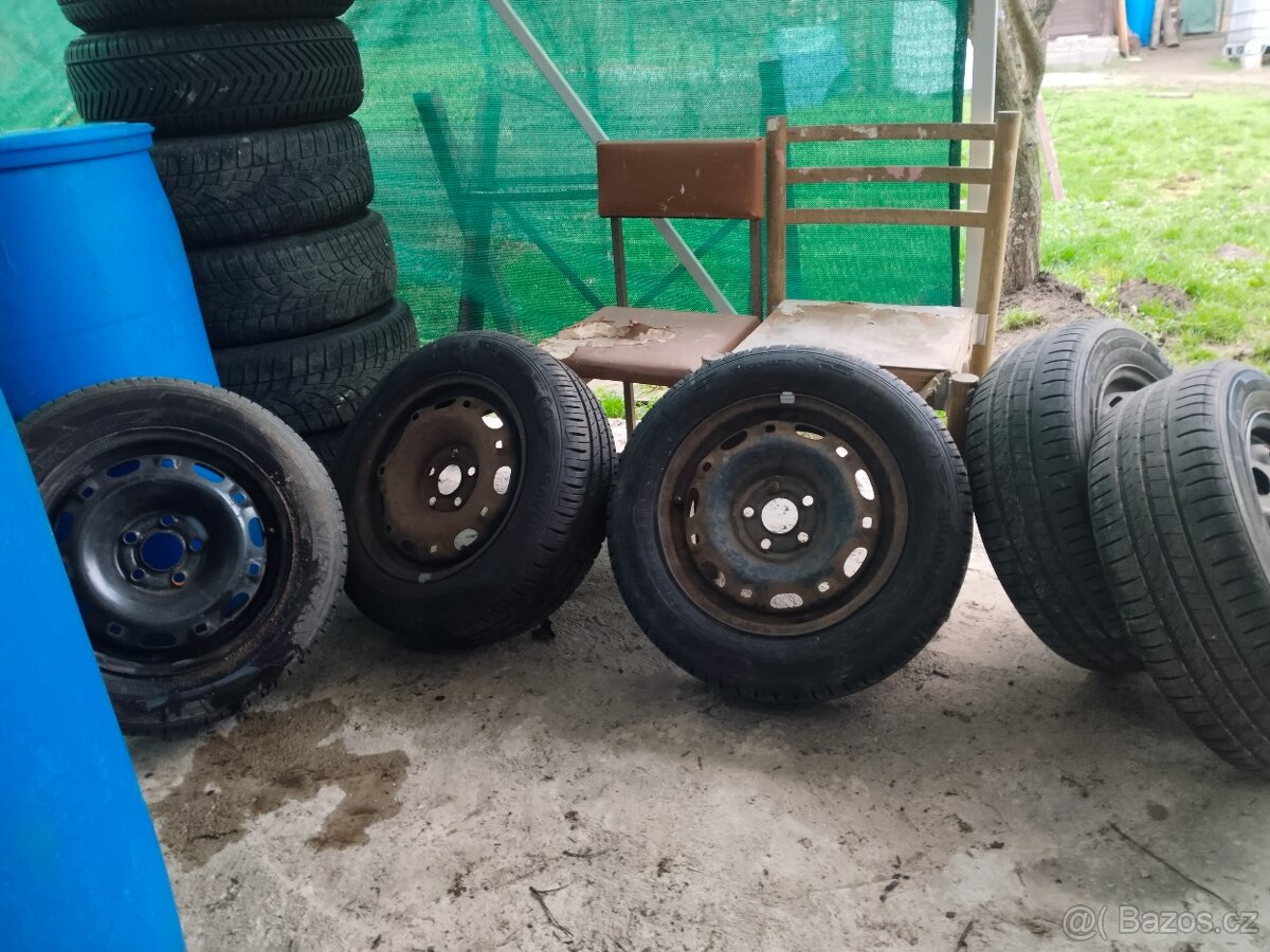 Pneumatiky,kola,disky 185/60 r14 5x100 Letní