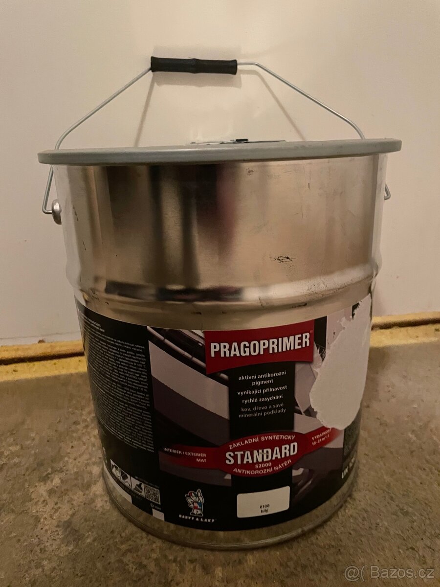 Antikorozní barva Pragoprimer bílá 9 litrů