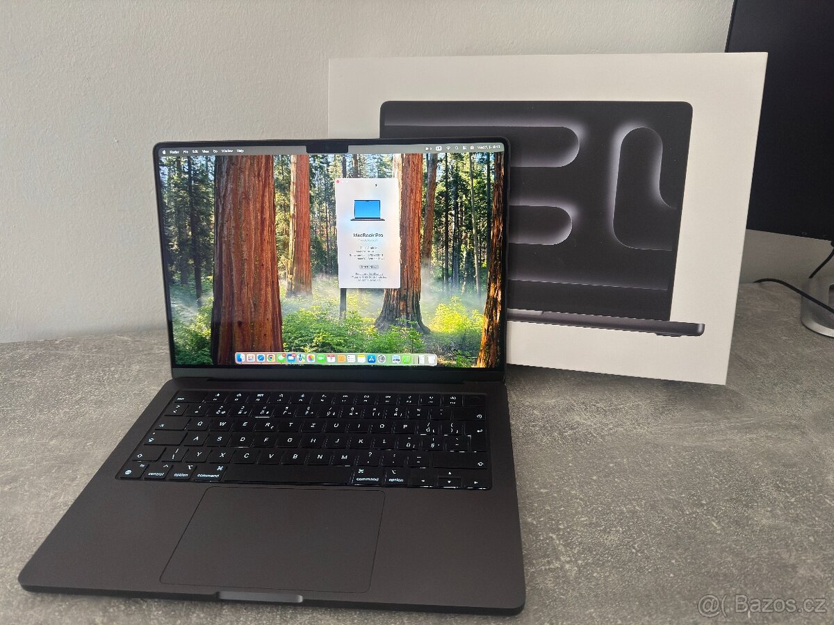 Apple MacBook Pro 14,2” M4 / 16GB / 512GB SSD – Vesmírně čer