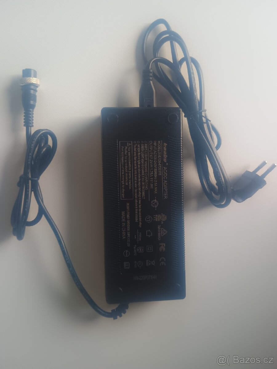67.2V 1,7A Nabíječka pro koloběžku kaabo. ORIGINAL
Kup teď