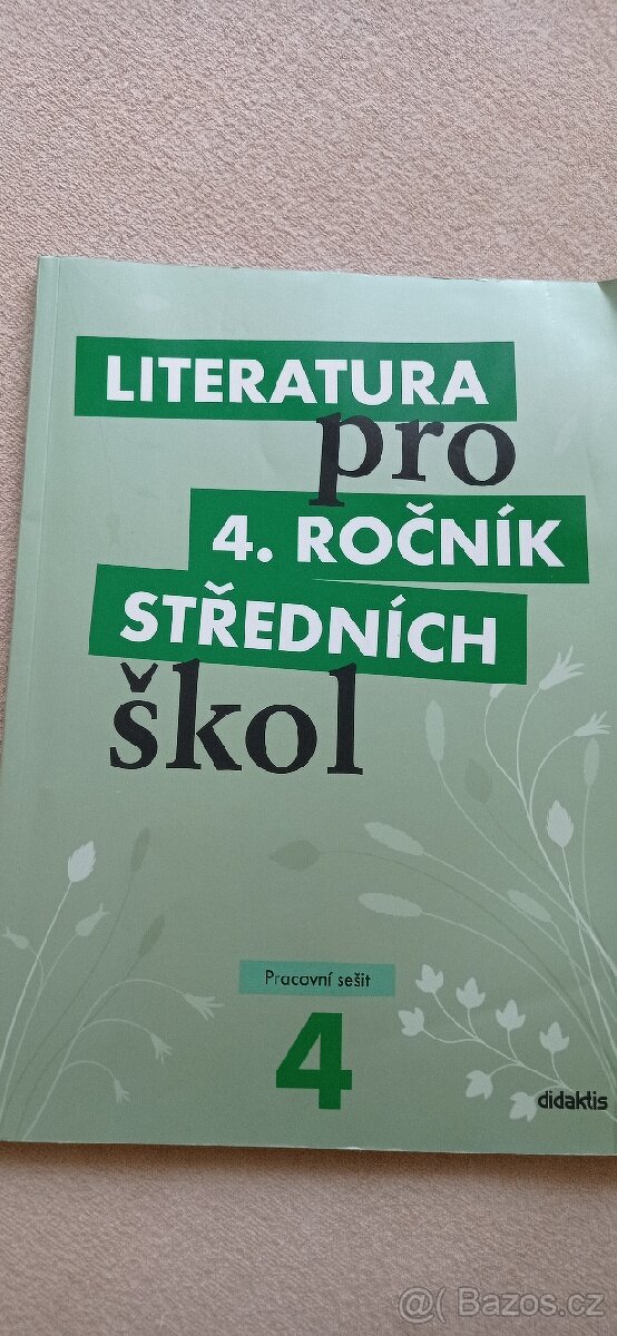 Luteratura pro 4.roč. středních školy-pracovní sešit