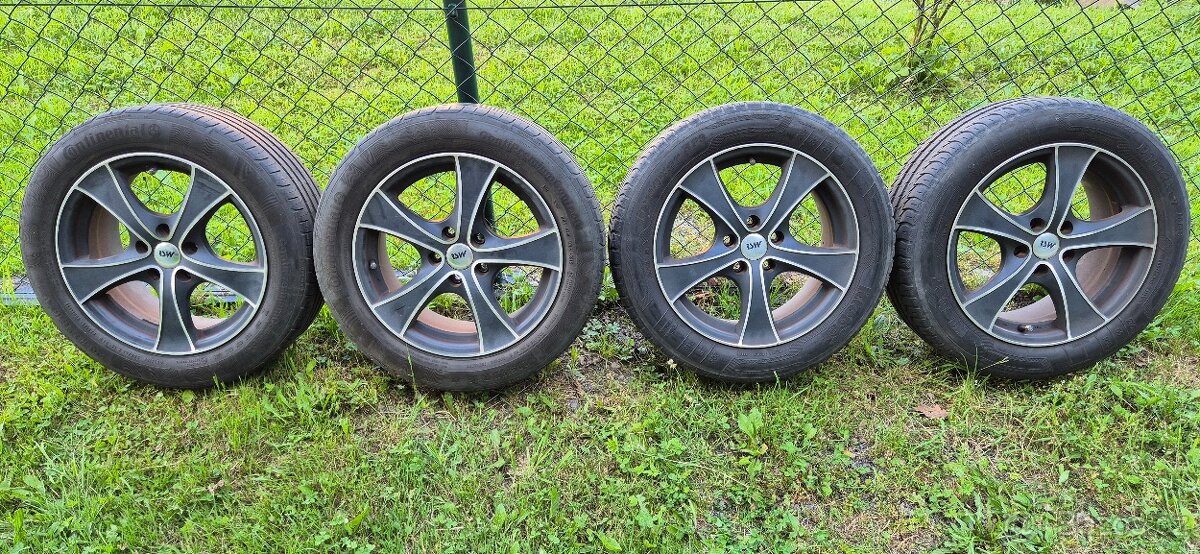 Alu kola RSW Ford 5x108 7x16 ET35 205/55r16 Continental letn