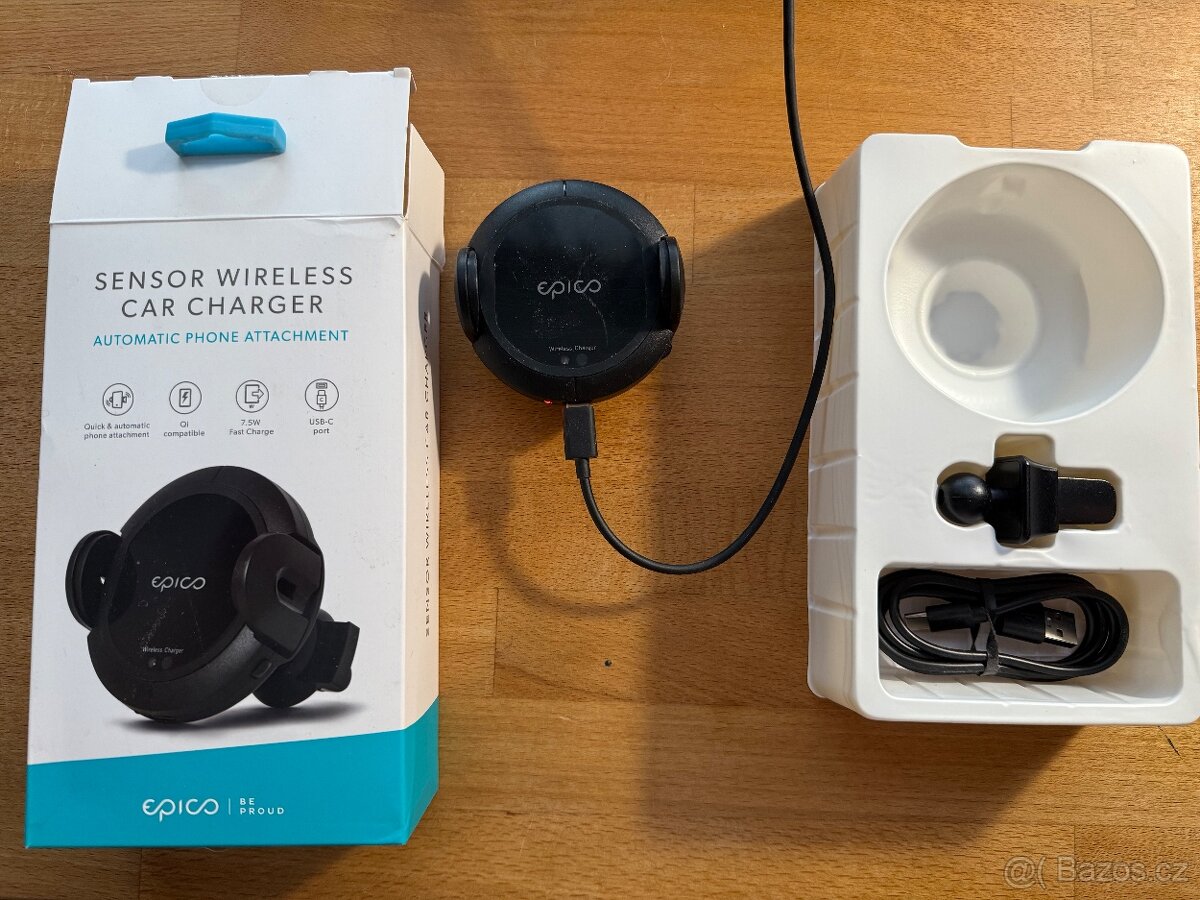 Držák a nabíječka na mobil do auta Epico Sensor