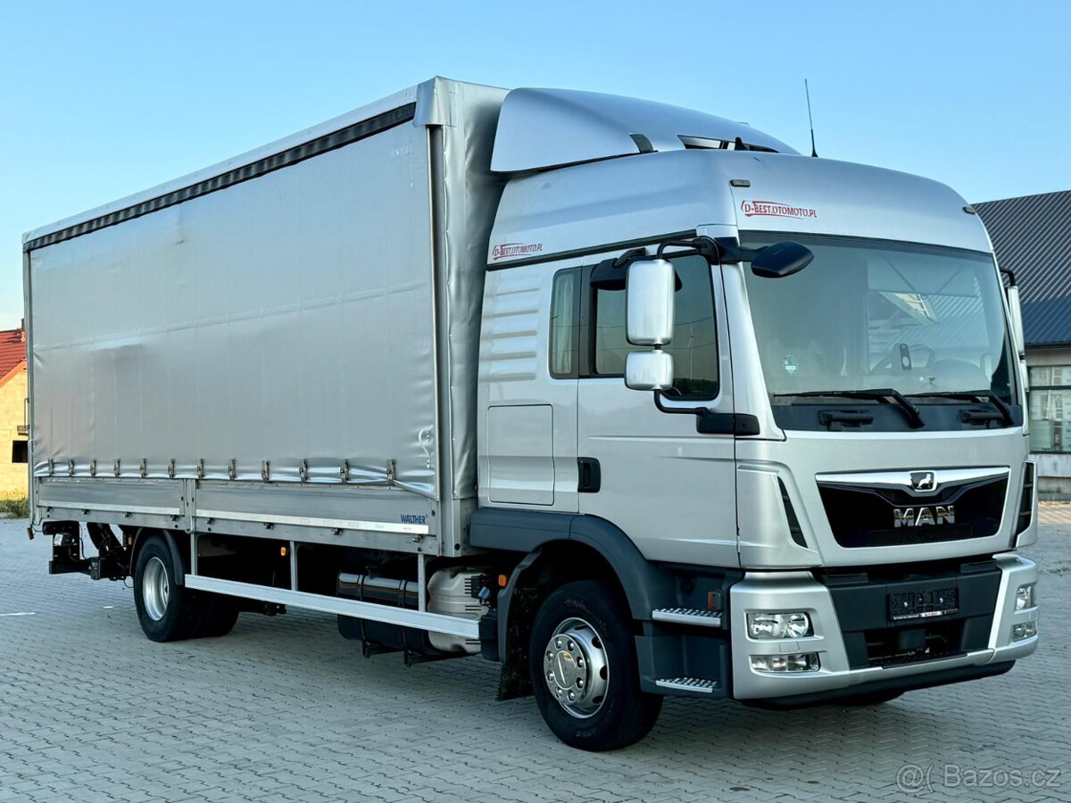 MAN TGM 12.250 / TGL / Plachta / 18 palet / Automatic / Lůžk
