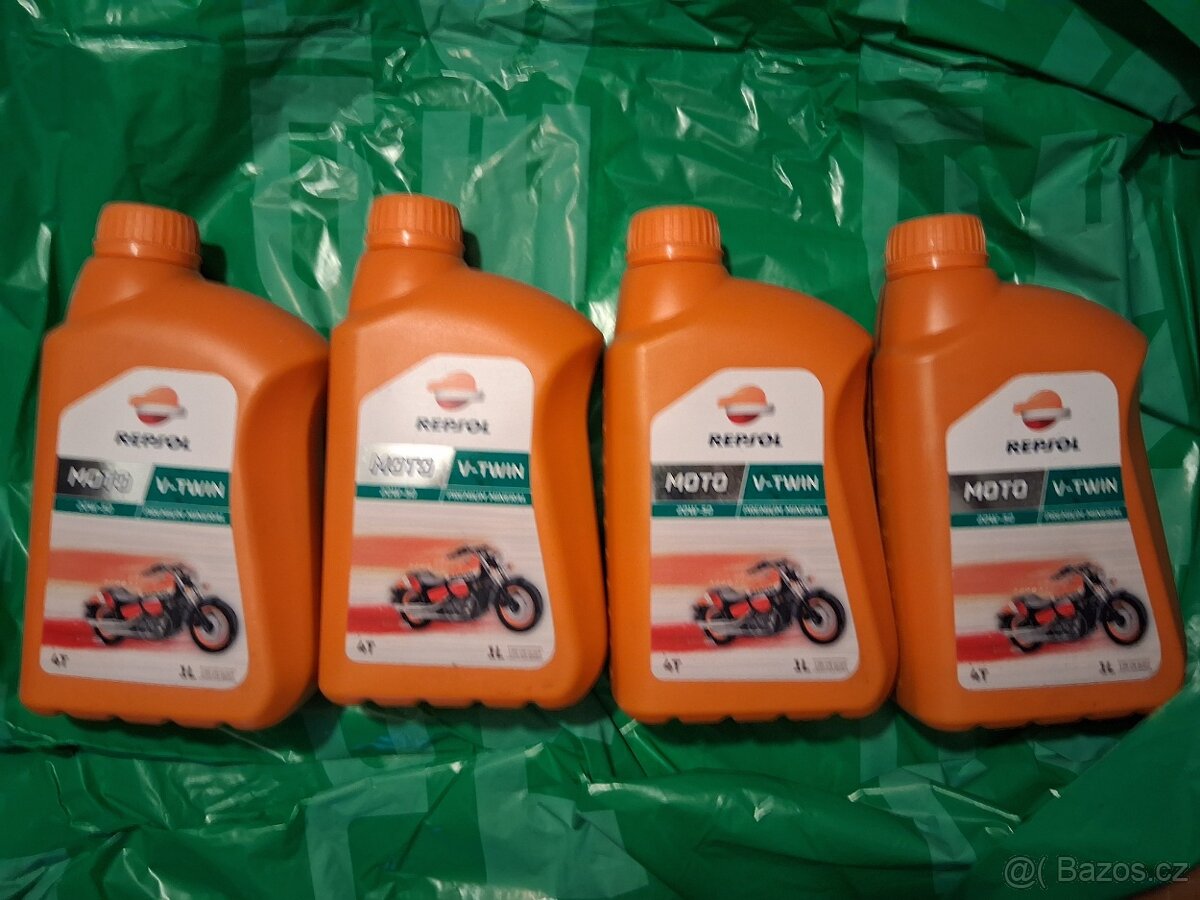 Olej Repsol Moto 4T 20W50 - 4L v-twin