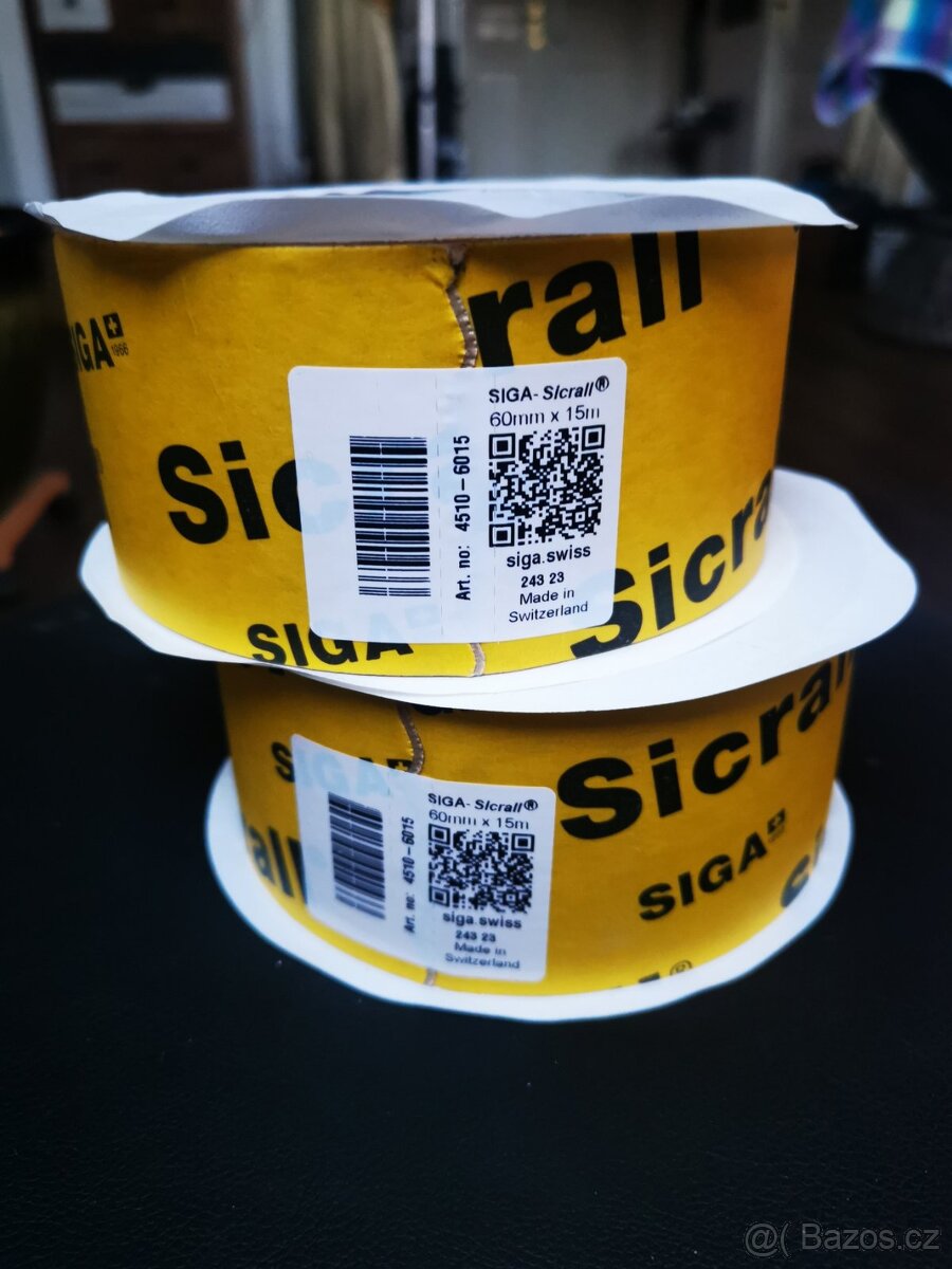 SIGA Sicrall 60, lepicí páska na parobrzdu