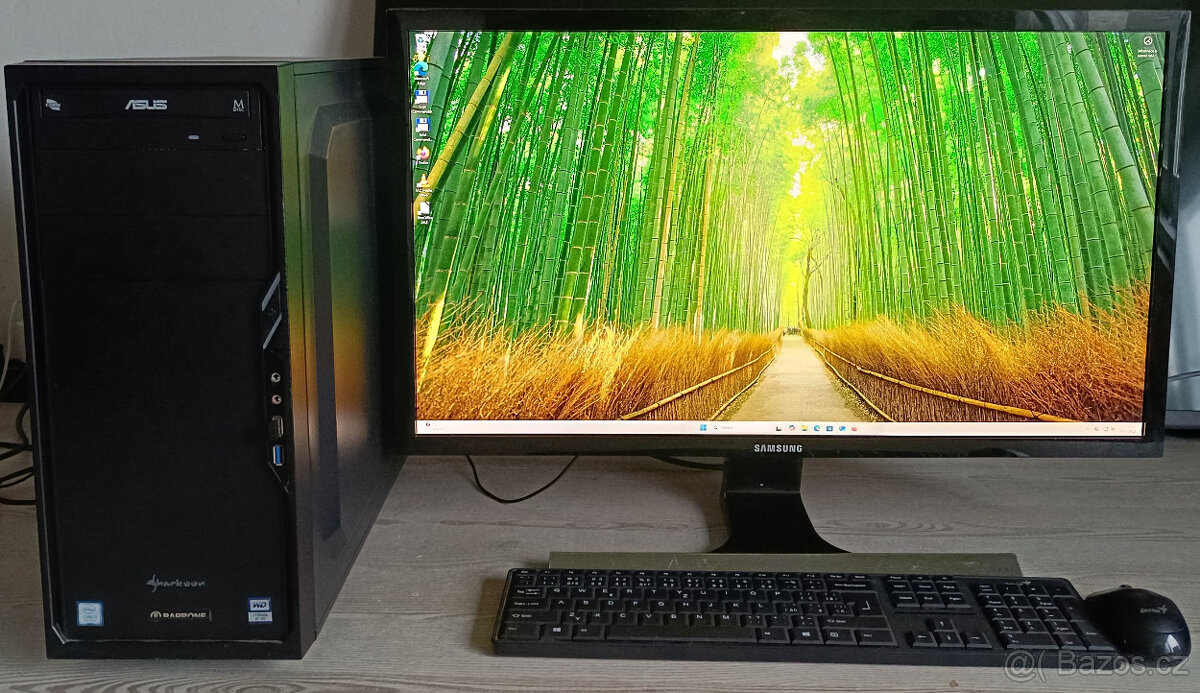 PC sestava-4x3.9Hz-8GB RAM-128GB+2TBHDD-28LCD-W11