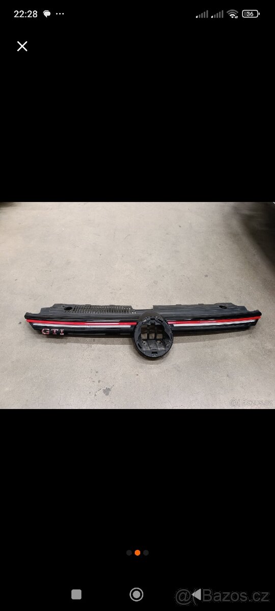 Volkswagen golf 8 GTI (maska)