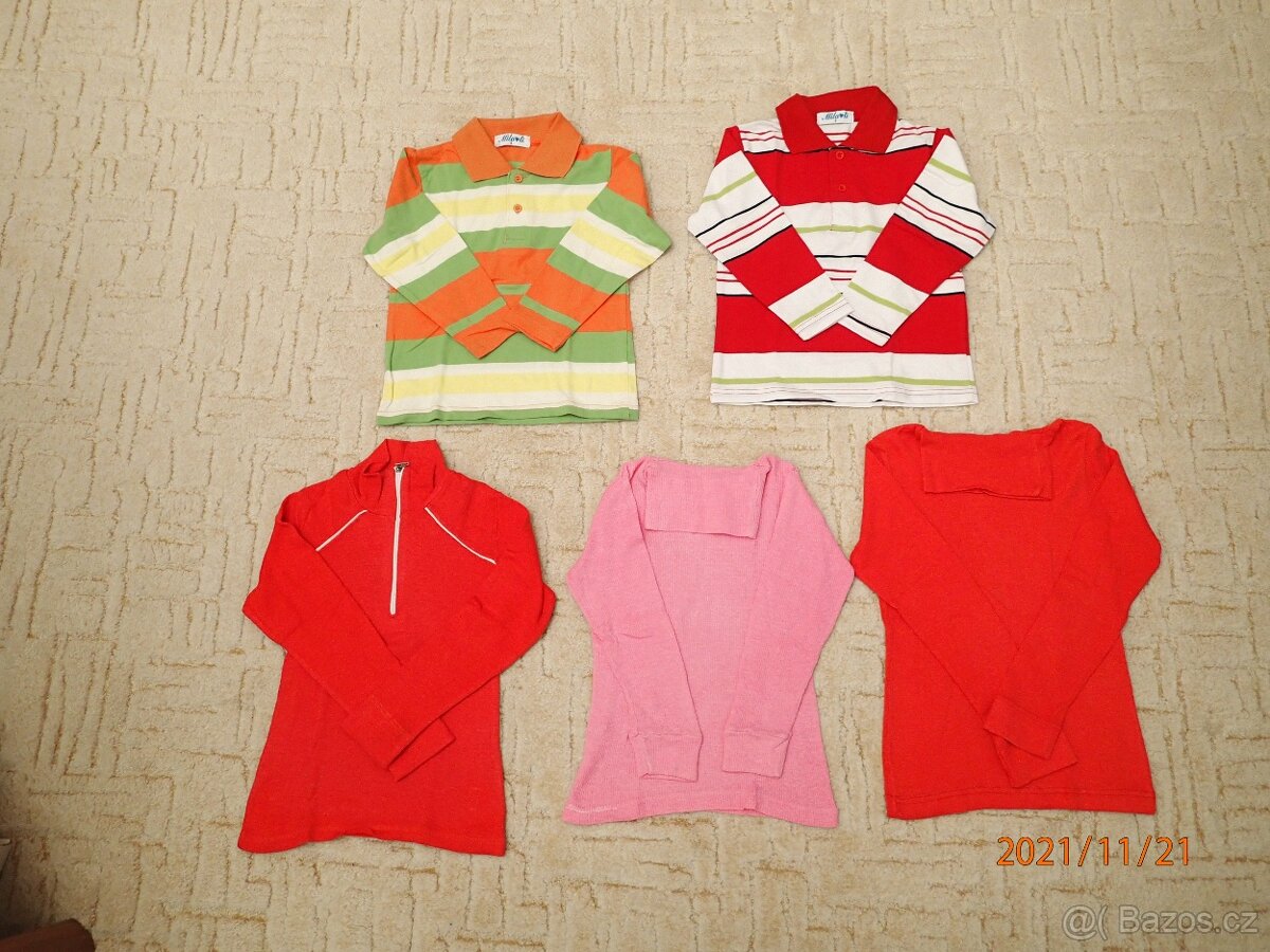 Trika s dl. rukávem, vel. 122/128