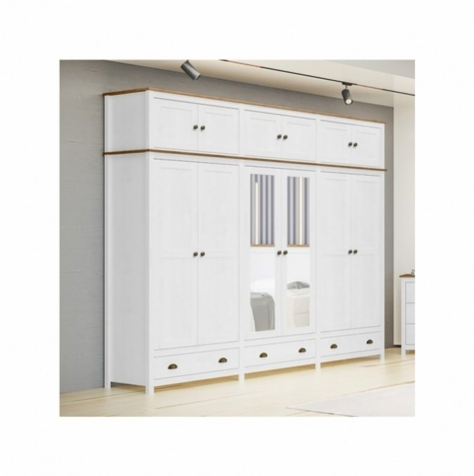 Dřevěná skříň 12dveřová TOPAZIO