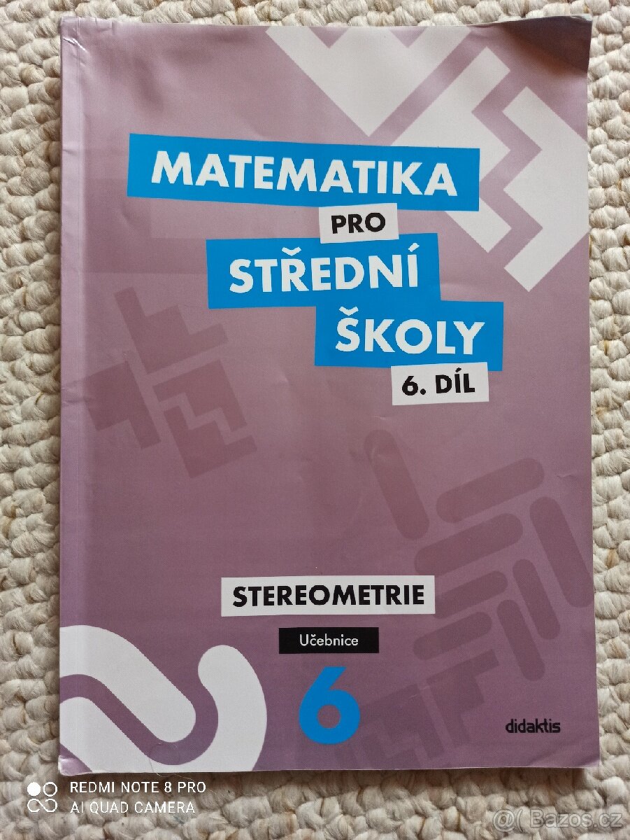 Prodám učebnici matematiky pro SŠ - Stereometrie