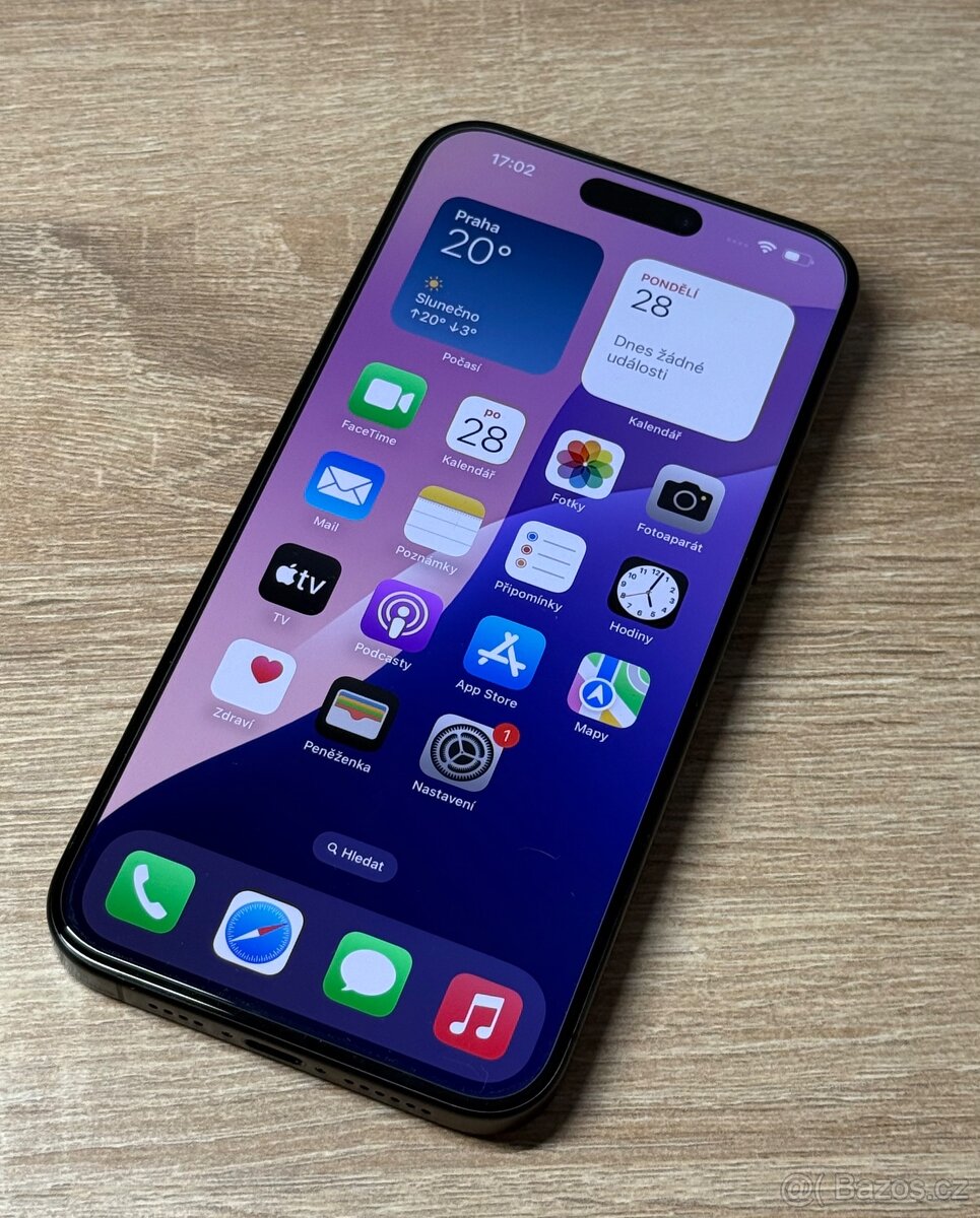 iPhone 15 Pro Max 256 GB v barvě černého titanu
