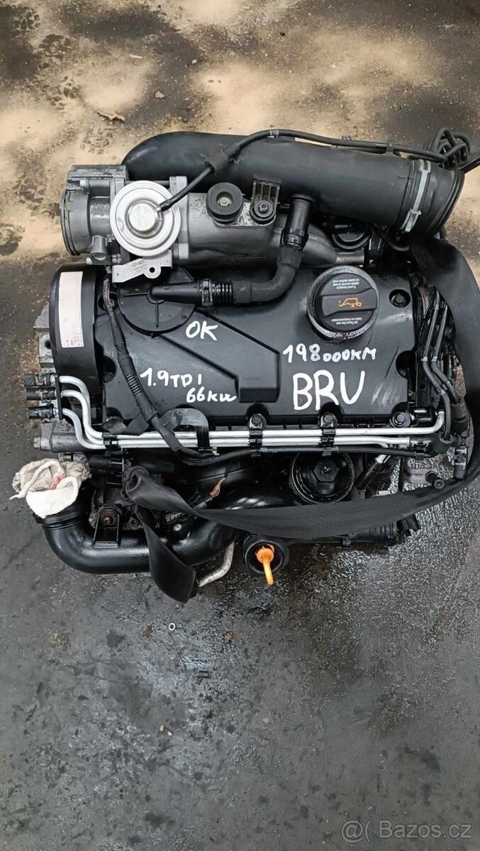 motor 1.9tdi 66kW typ BRU
