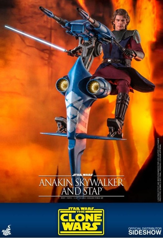 Star Wars Hot Toys Sideshow Anakin Skywalker and Stap 1/6