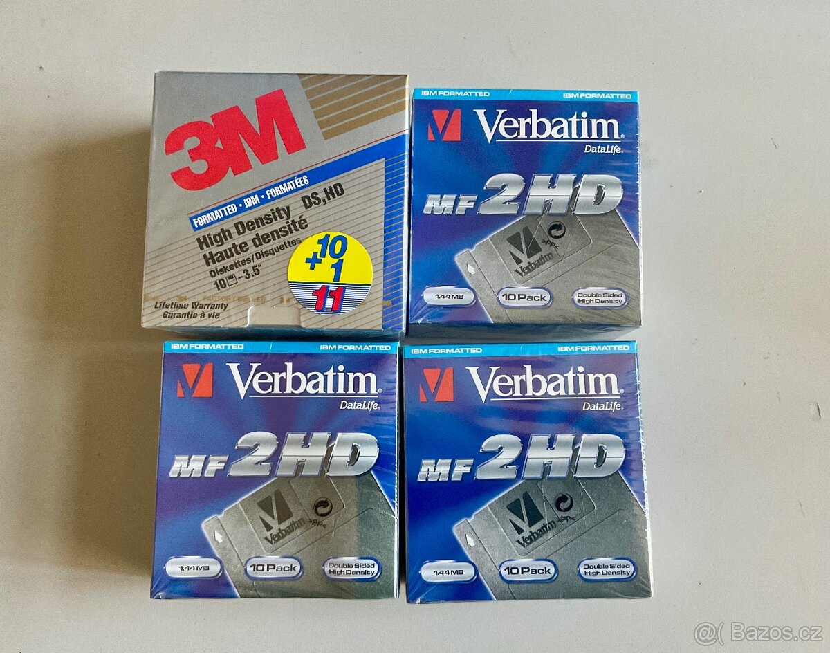 Diskety 3,5” originál zabalené