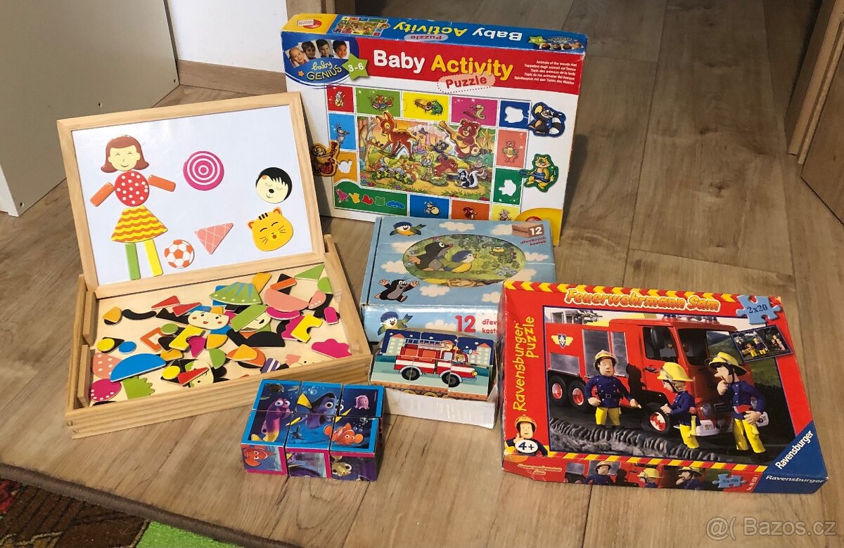 Puzzle a kostky pro deti