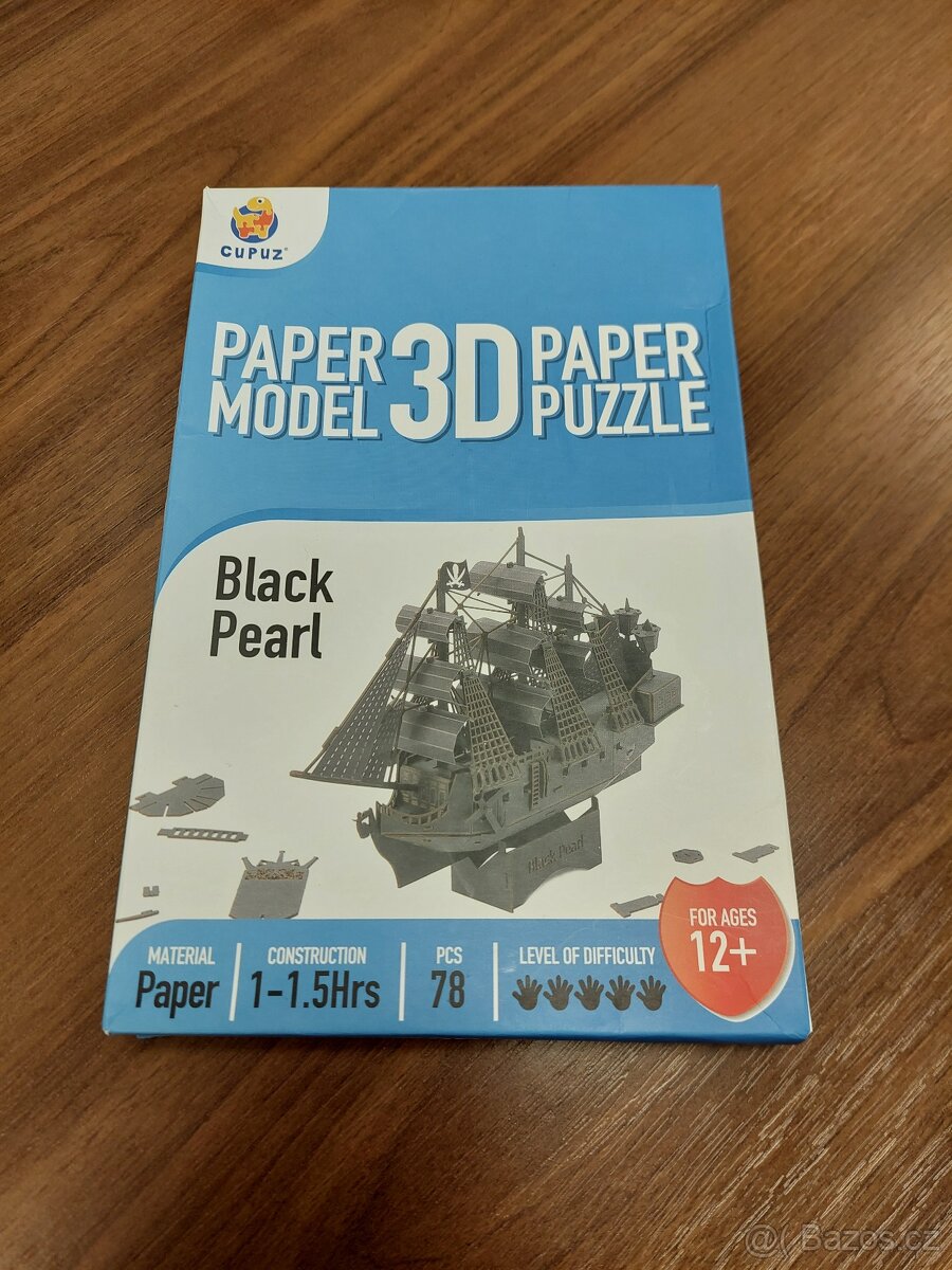 3D papírový model Černé perly