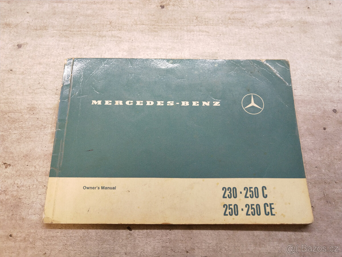 Návod k obsluze Mercedes-Benz W114/W115 (originál), anglicky