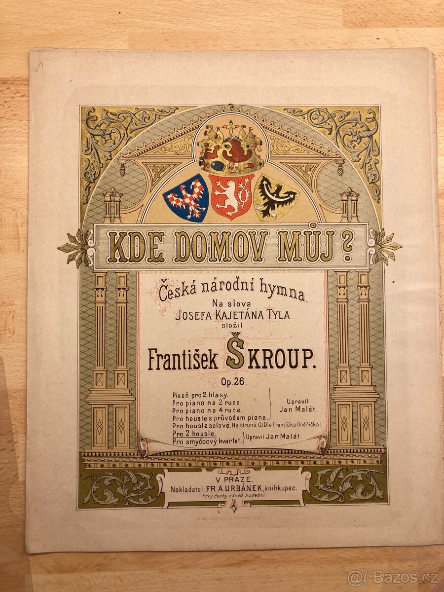 Dobový tisk „Kde domov můj?“ 1918 – Česká národní hymna