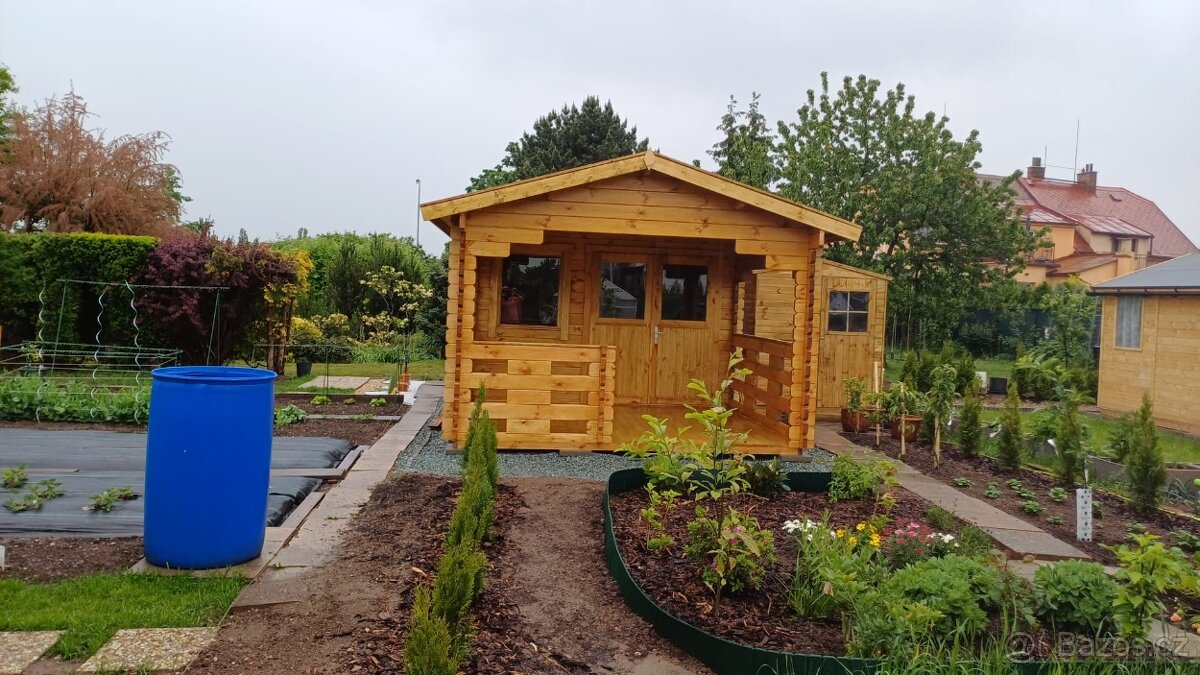 Dřevěný zahradní domek Daniel 350 x 560 cm, 44 mm