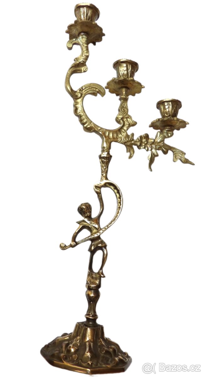 Figurální svícen - Rakousko-Uhersko