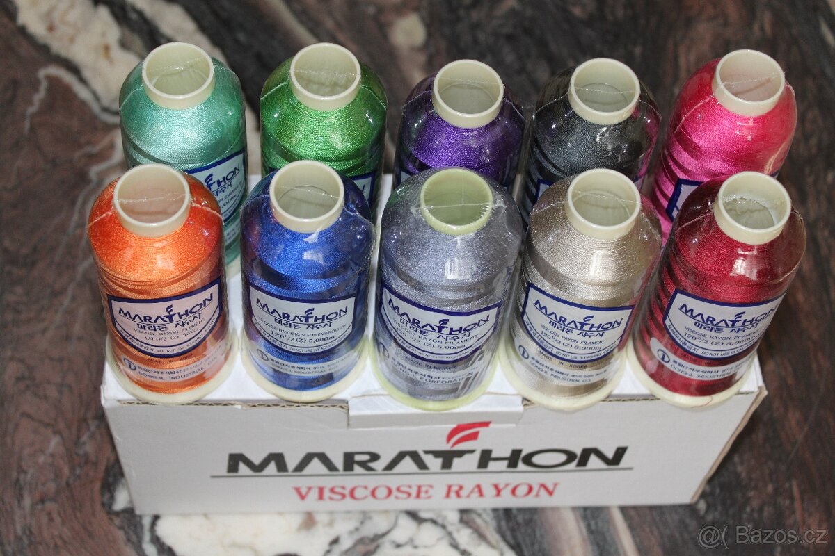 NOVÉ vyšívací nitě MARATHON 5000m