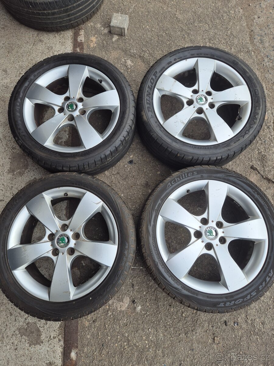 Orig.alu kola Škoda Pegasus 5x112R17"Et-54