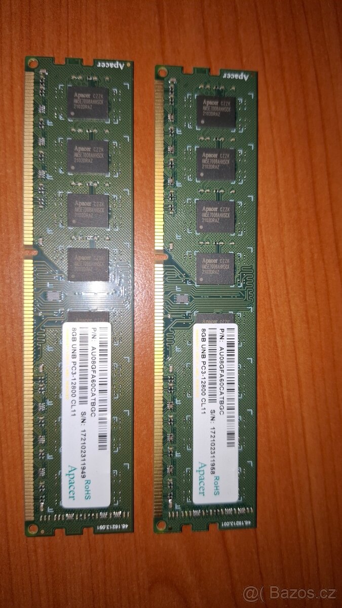 DD3 Apacer 2x 8GB RAM