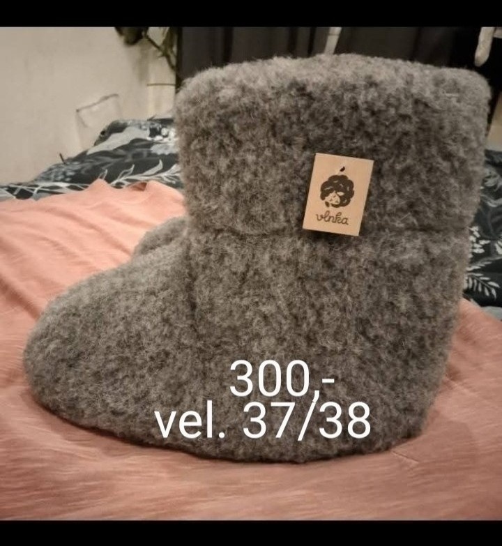 Nové bačkory ze 100% Merino vlny