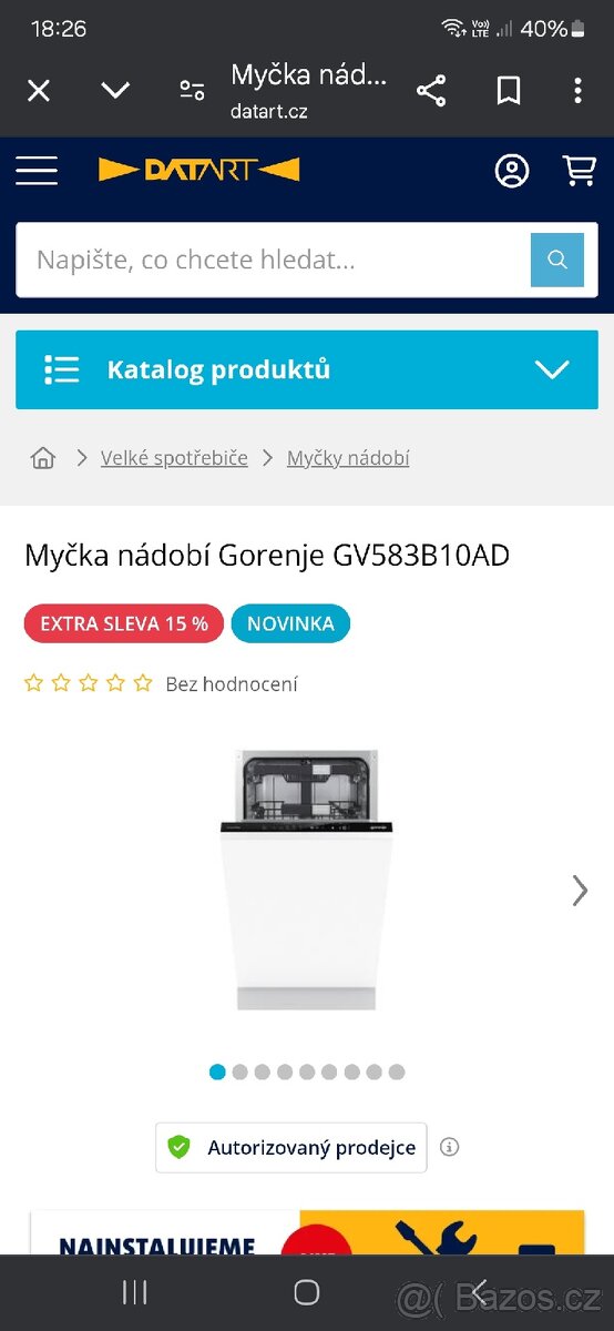 ‼️NOVÁ‼️ myčka Gorenje 45 cm