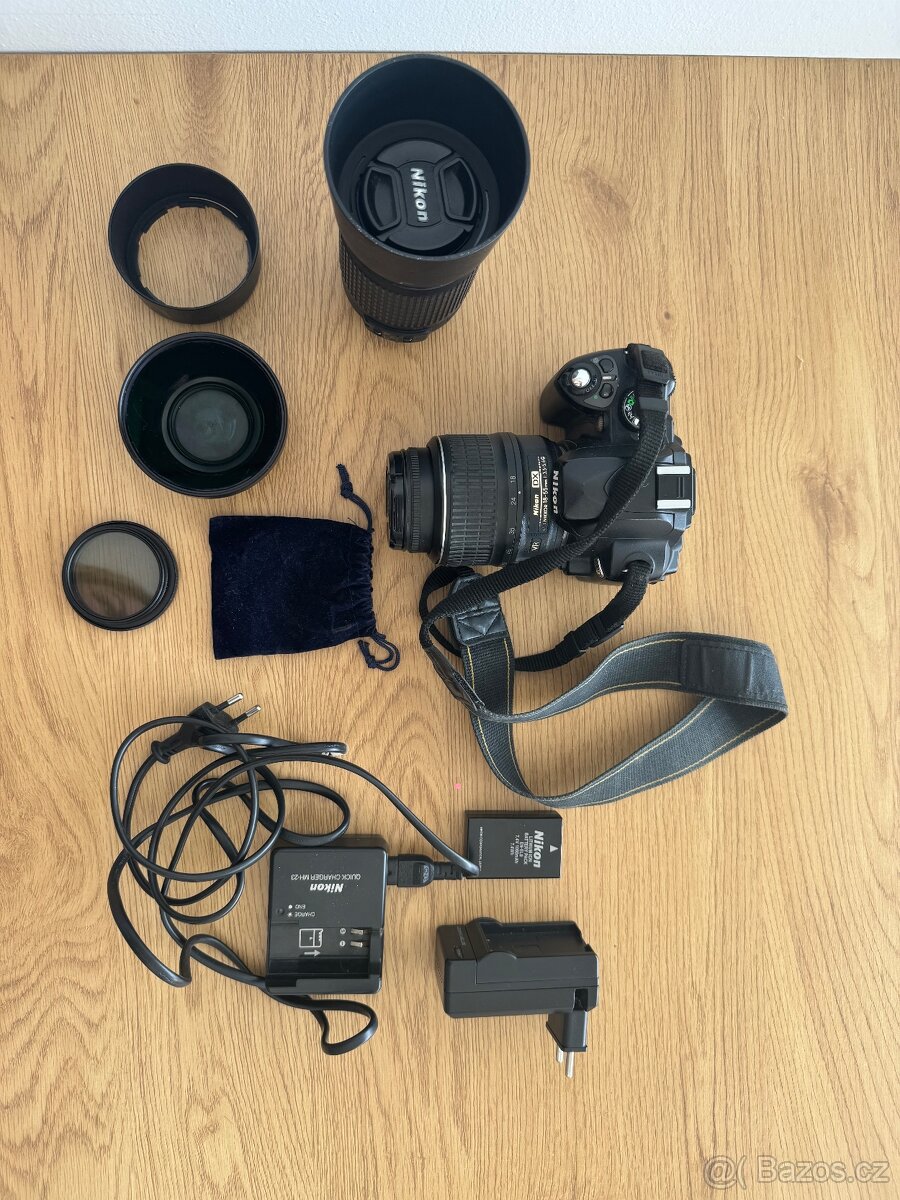 Fototechnika + zdarma tělo Nikon D60