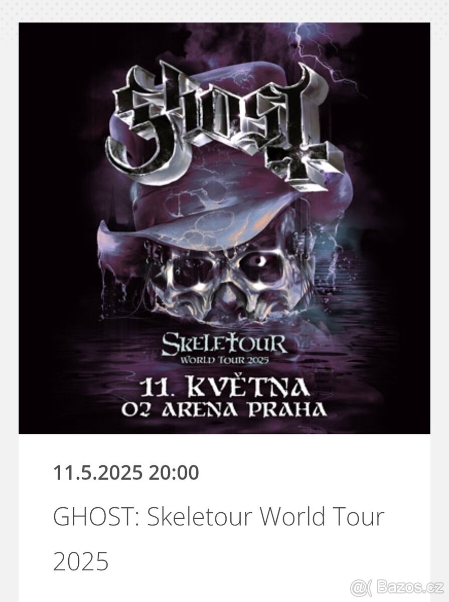 Ghost Praha-stání u podia