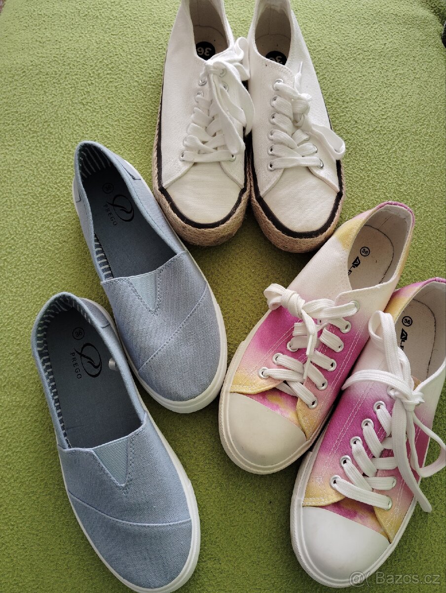 3 x tenisky vel.36