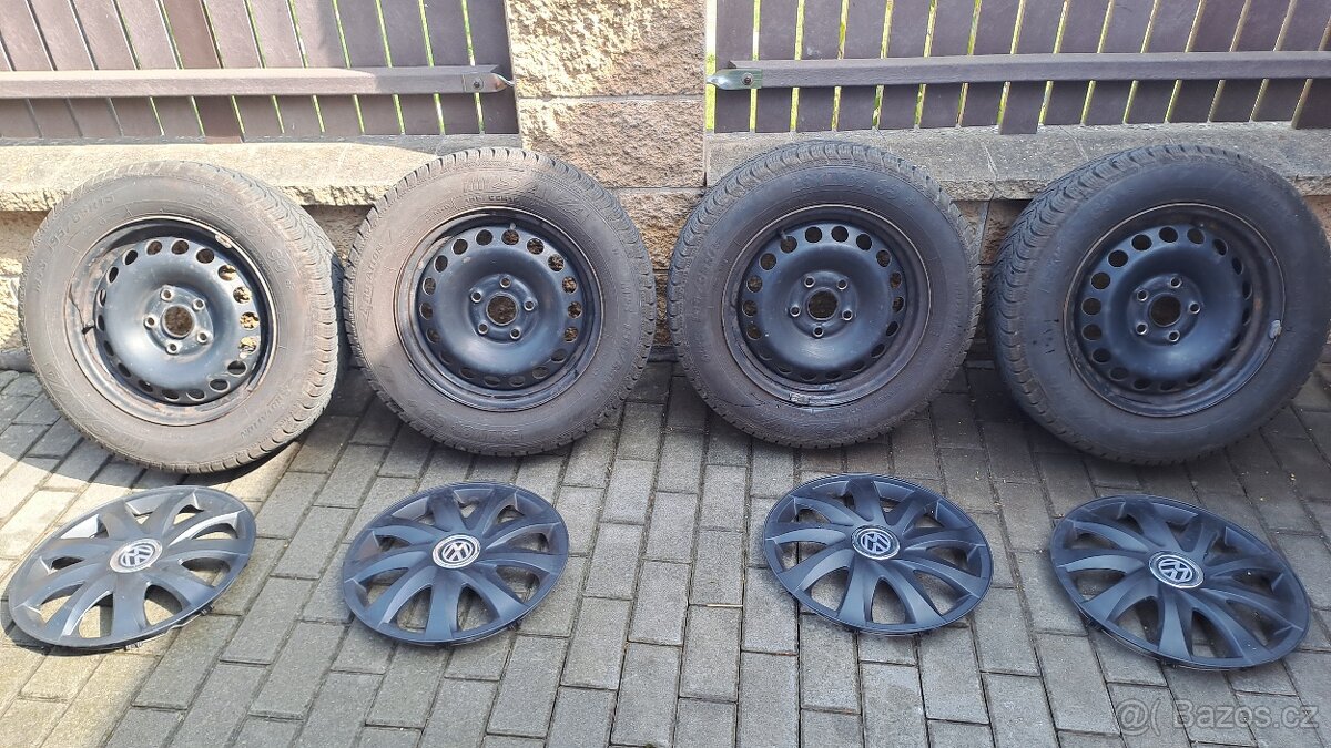 Zimní kola 15" 5x112, VW Golf 6
