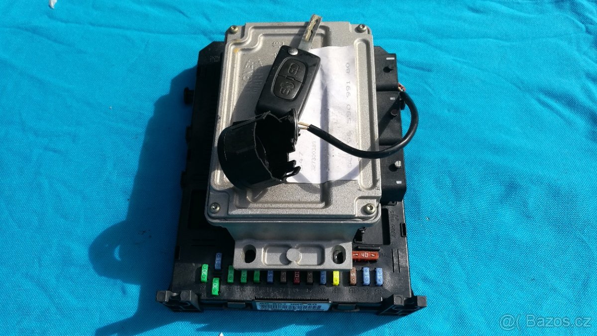 Peugeot-Citroen 1,6i start. sestava ECU+BSI+cívka s klíčkem