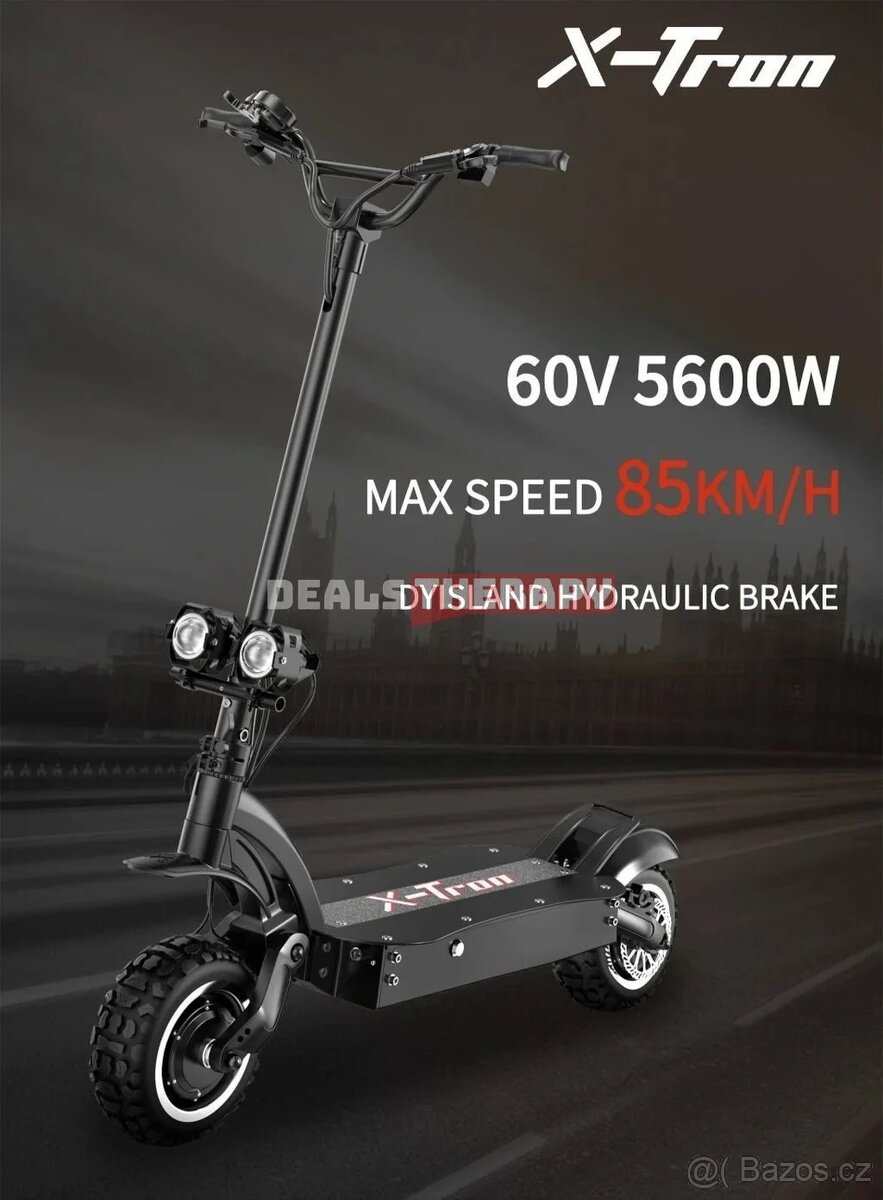 Elektrokoloběžka Xtron X30 85km/hod, špičkové MAGURA brzdy