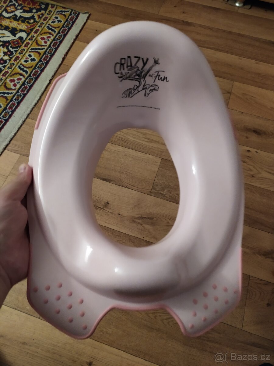 Dětské WC prkénko/redukce, růžové, Bugs Bunny