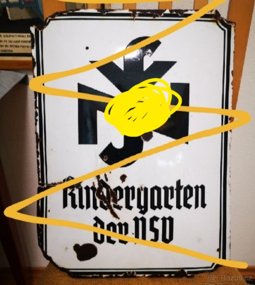 Smaltovana cedule nacisticka NSV NSDAP