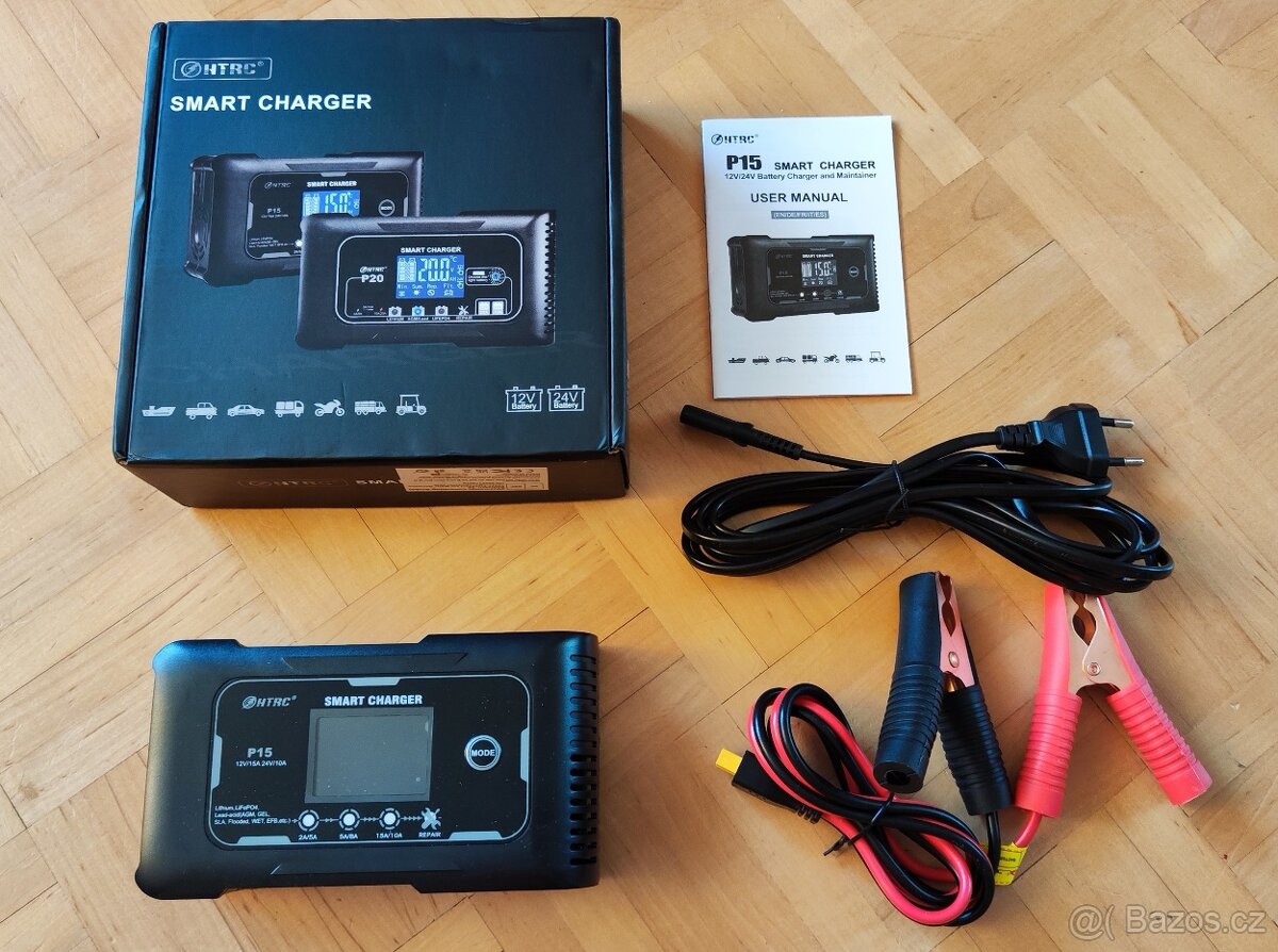 Nová nabíječka baterií, vč. LiFePO4, typ HTRC15A