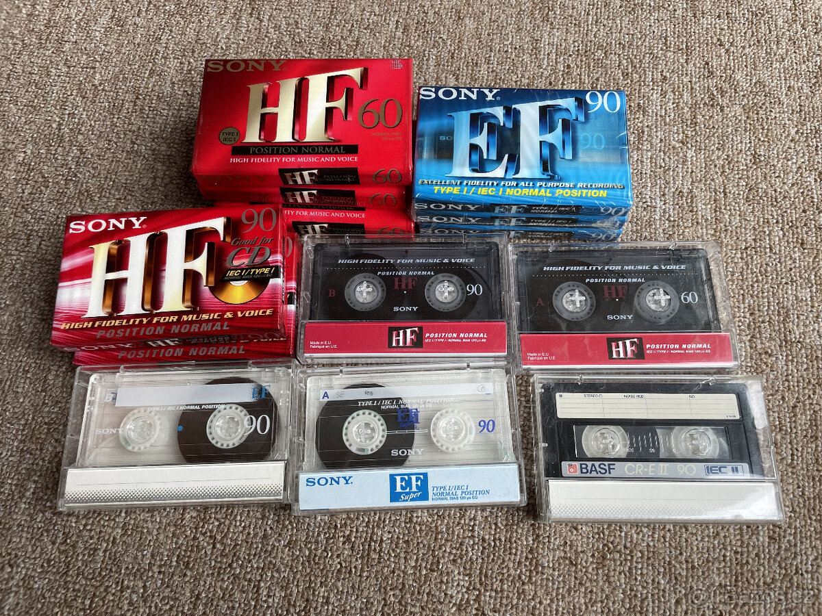 Magnetofonové audio kazety - prázdné