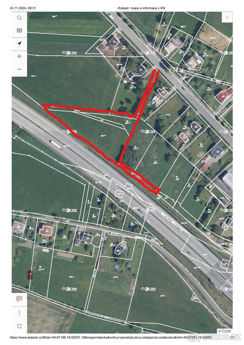 komercni pozemek pro 2 SKLADY Nebory 4452m2 povolenie