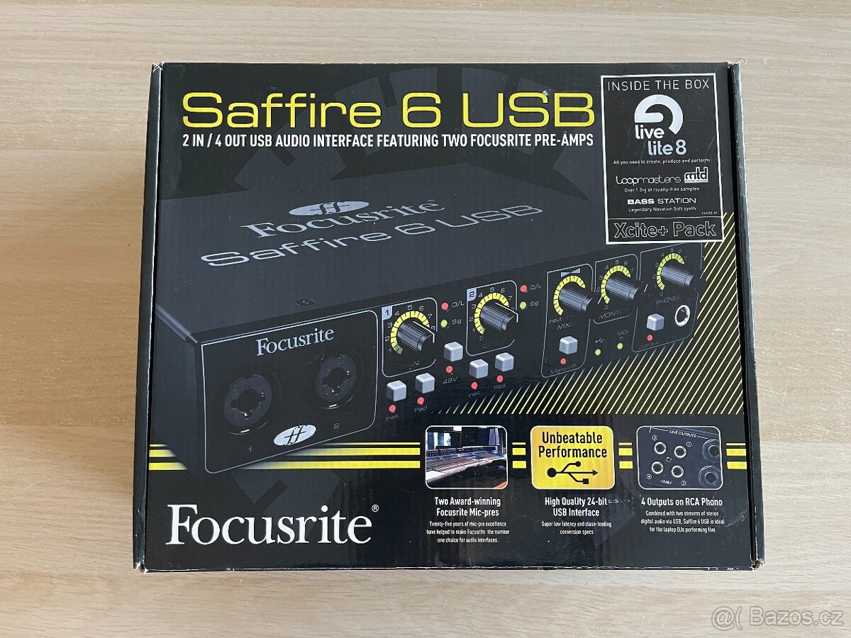 Prodám zvukovú kartu Focusrite Saffire 6 USB